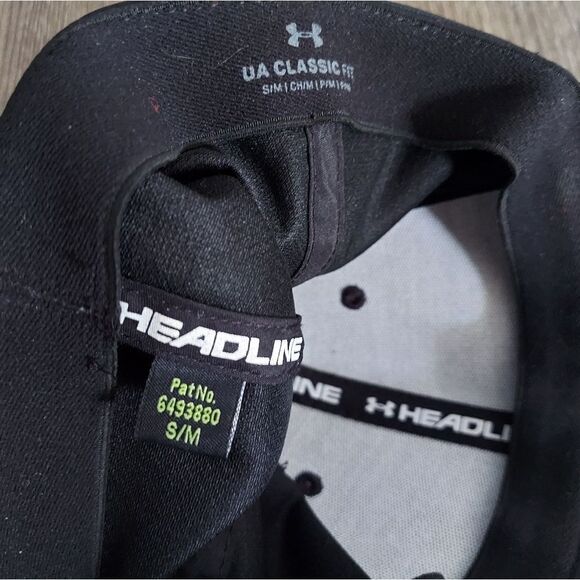 Under Armour Black Clasic Fit Fitted Hat S/M - Picture 6 of 6
